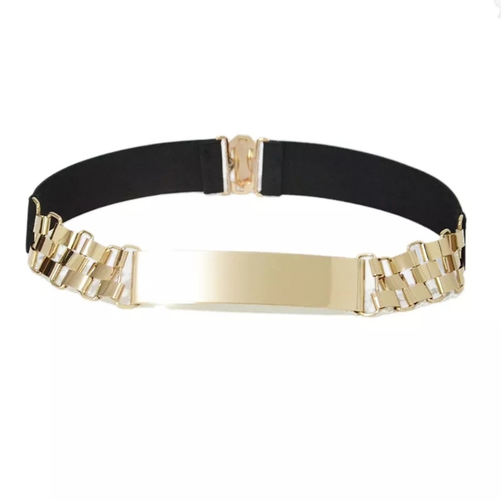 Halloween Black and gold chain belt